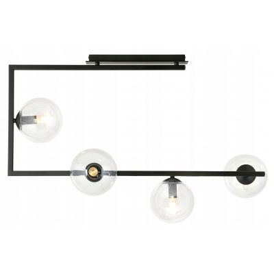 Emibig Lampa sufitowa SOMA 4 BL TRANSPARENT E14 10W MAX LED 1289/4 (1289/4)